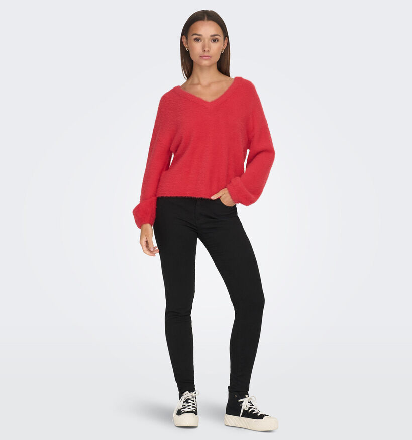 JDY Jola Rode Trui met v-hals voor dames (331930)