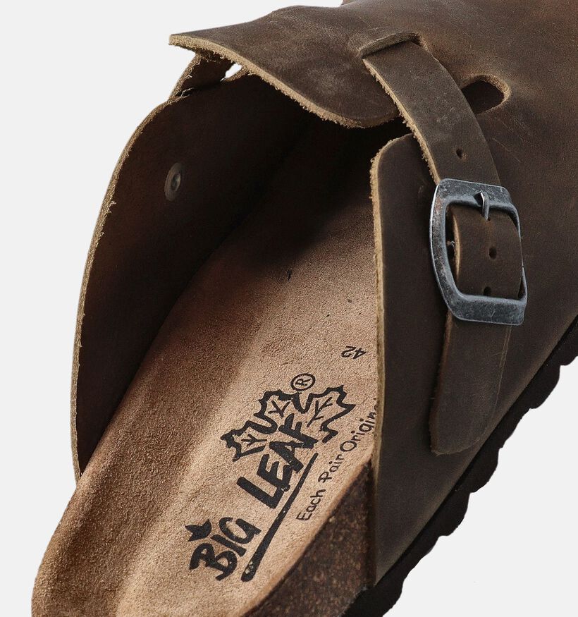 Big Leaf Nu-pieds casual en Marron pour hommes (356526)