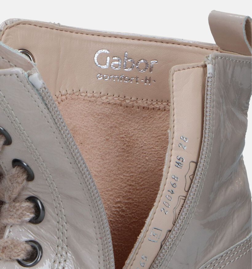 Gabor Comfort Beige Bottines voor dames (331199) - geschikt voor steunzolen