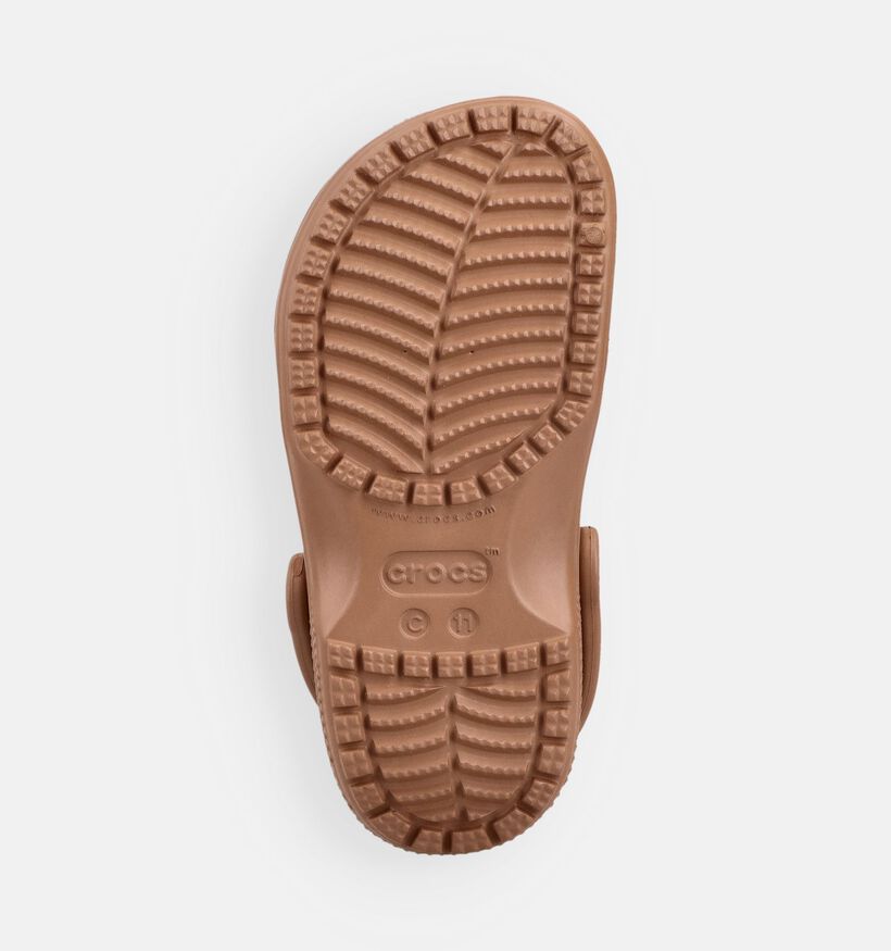 Crocs Classic Clog Nu-pieds en Marron pour filles, gar&ccedil;ons (371014)