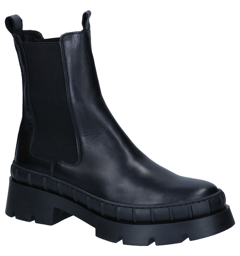 Poelman Bottes courtes en Écru en cuir (300329)