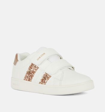 Geox Sneakers Wit/Roze/Rose gold