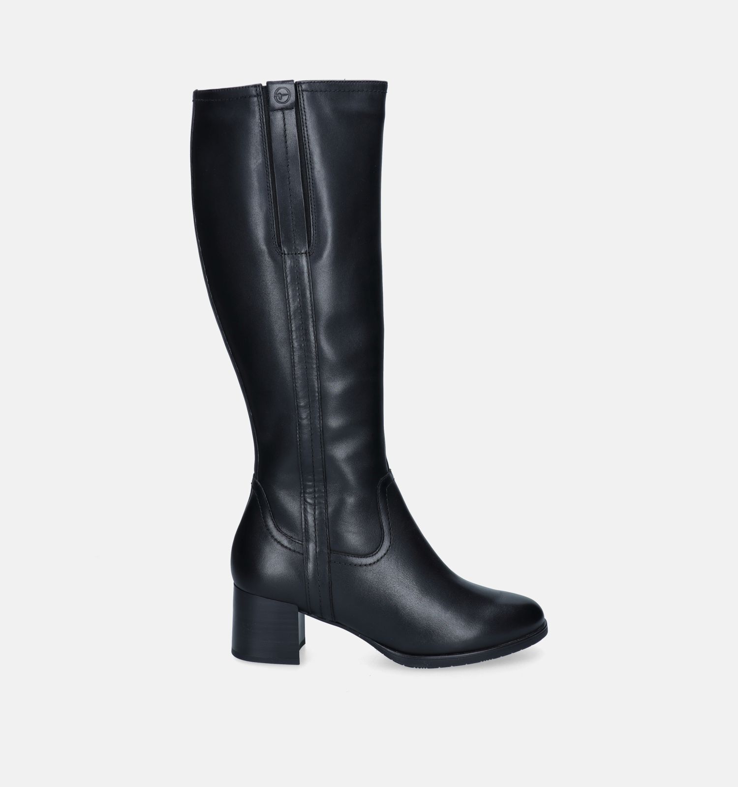 Tamaris Comfort Zwarte Lange laarzen met blokhak Dames Laarzen Online op TORFS.BE
