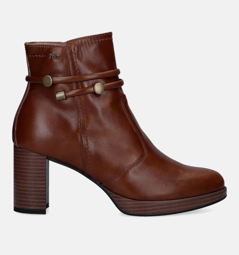 NeroGiardini Bottines à talons en Cognac pour femmes (329936)