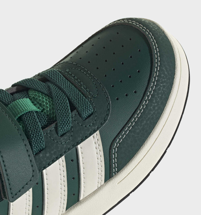 adidas Breakbase Donkergroene Sneakers voor jongens (380578) - geschikt voor steunzolen