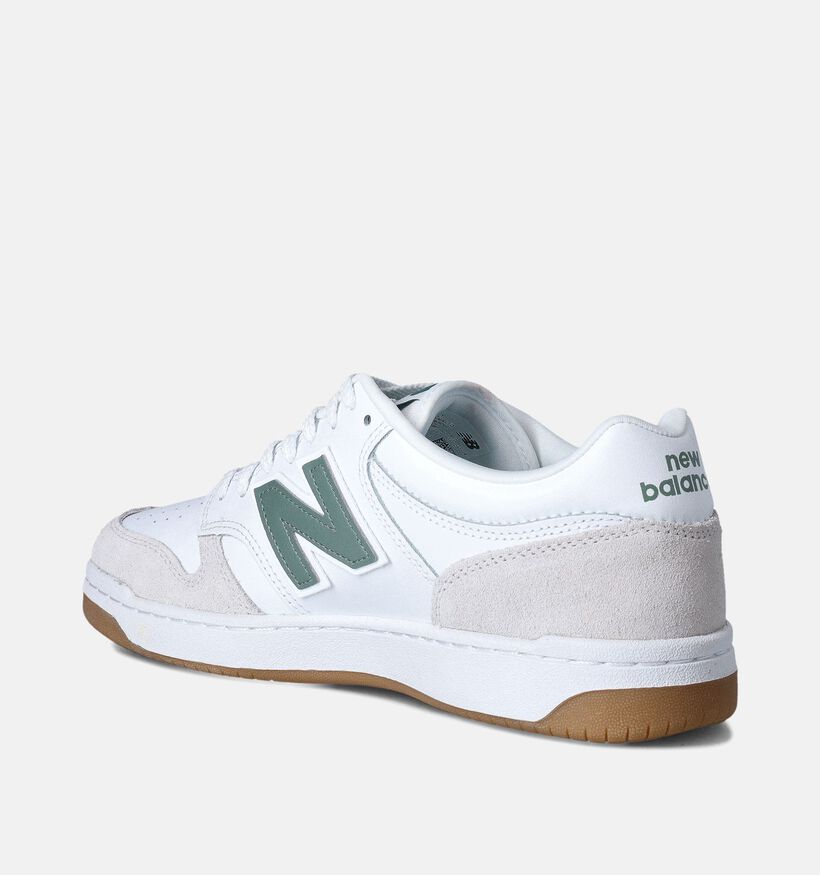 New Balance BB 480 Baskets basses en Blanc pour hommes (353360) - pour semelles orthopédiques