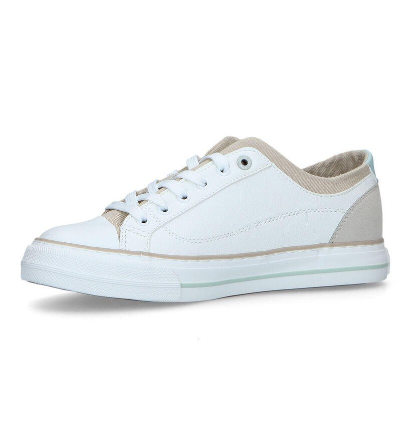 Mustang Baskets casual en Blanc en simili cuir (323489)