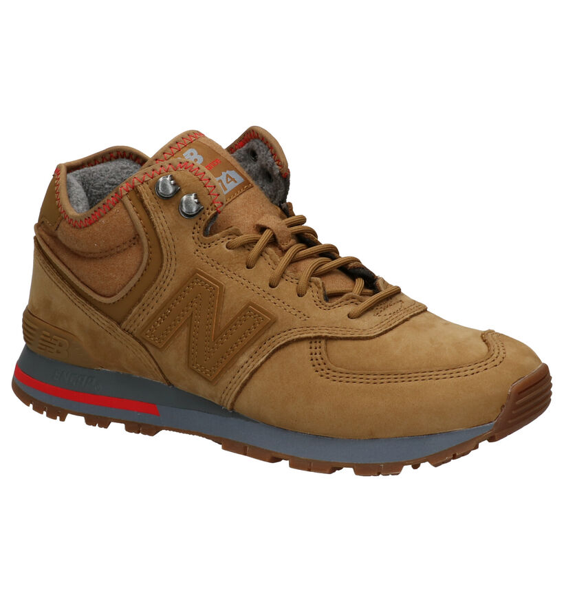 New Balance 574 Baskets en Brun clair en nubuck (261537)