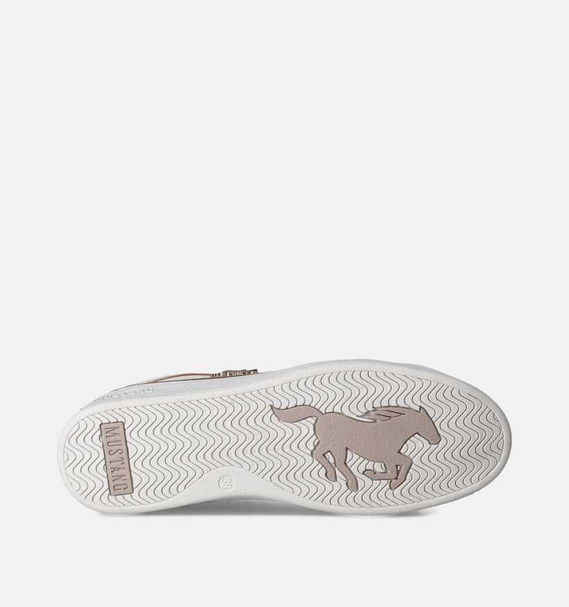 Mustang Chaussures à lacets en Blanc pour femmes (351253) - pour semelles orthopédiques