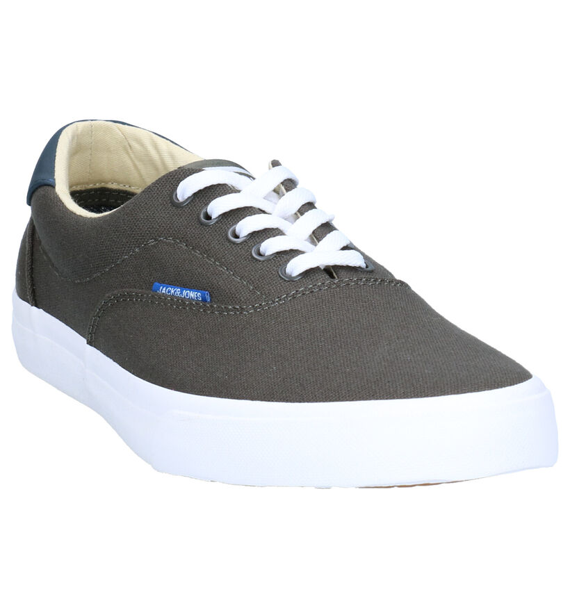 Jack & Jones Mork Canvas Chaussures à lacets en Blanc en textile (269163)