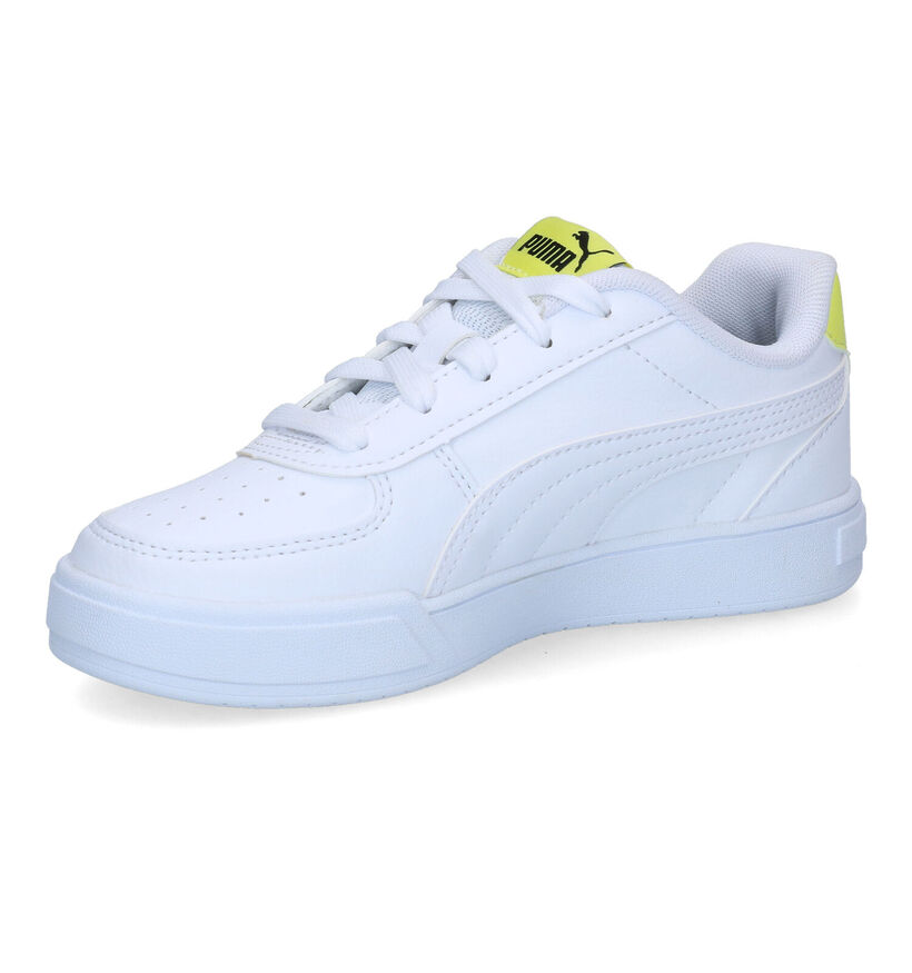 Puma Caven Witte Sneakers in kunststof (301820)
