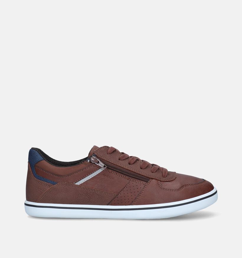 Geox Elver Chaussures à lacets en Cognac pour hommes (335678) - pour semelles orthopédiques