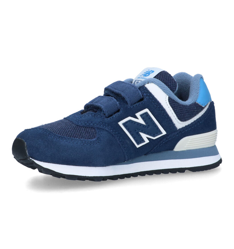 New Balance PV574 Baskets en Bleu pour garçons (319257) - pour semelles orthopédiques