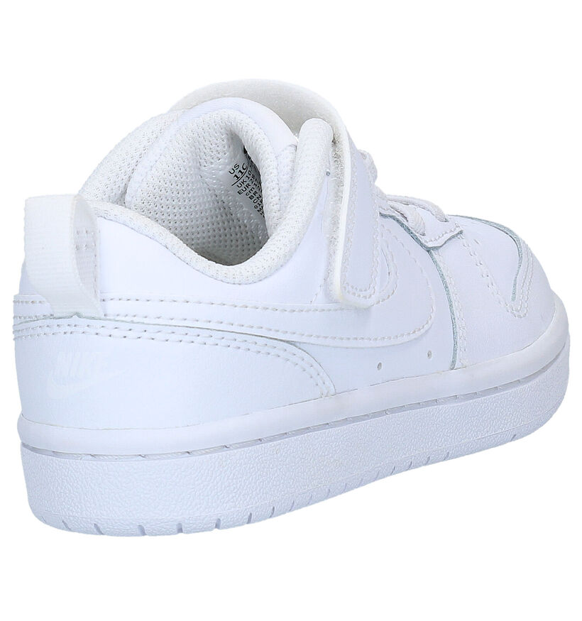 Nike Court Borough Low Witte Sneakers in kunstleer (293604)