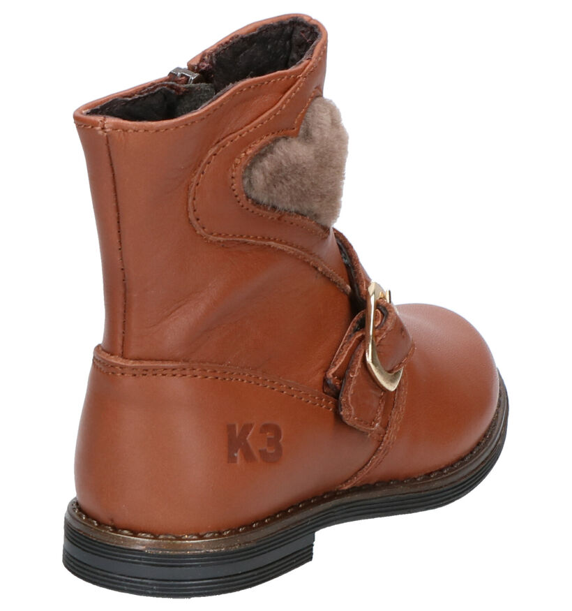 K3 Bottes basses en Cognac en cuir (254943)