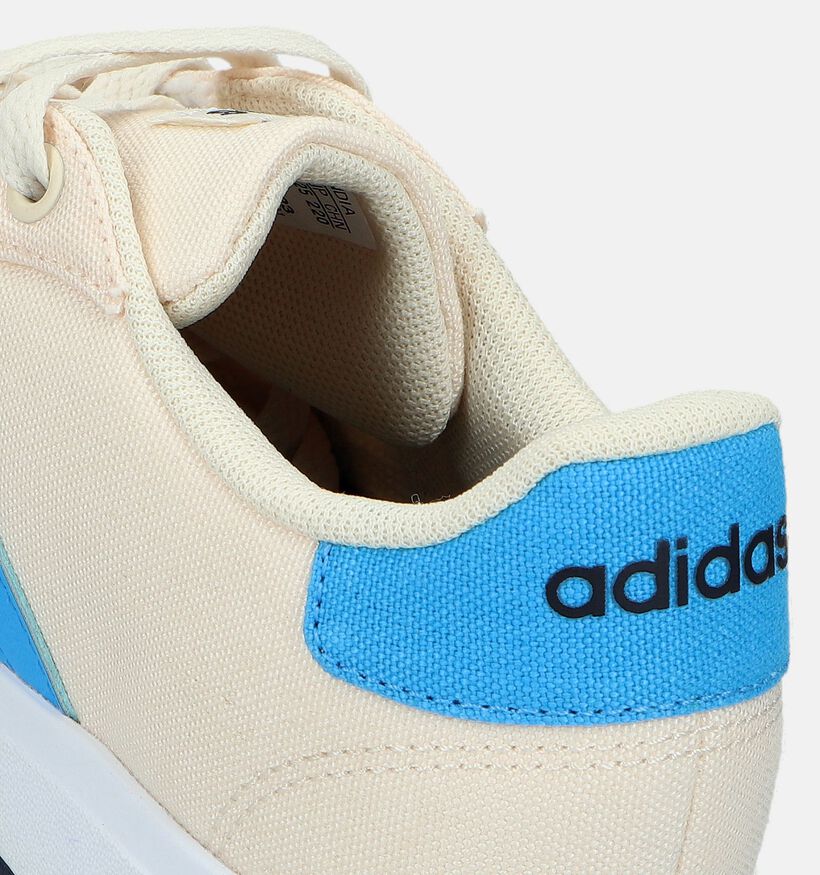 adidas Grand Court 2.0 K Beige Sneakers voor jongens, meisjes (334843) - geschikt voor steunzolen