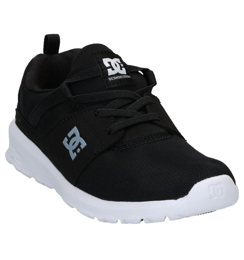DC Shoes Heathrow Zwarte Sneakers in stof (285617)