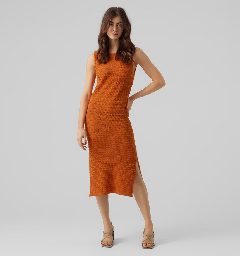 Vero Moda Frida Robe en Orange pour femmes (327226)