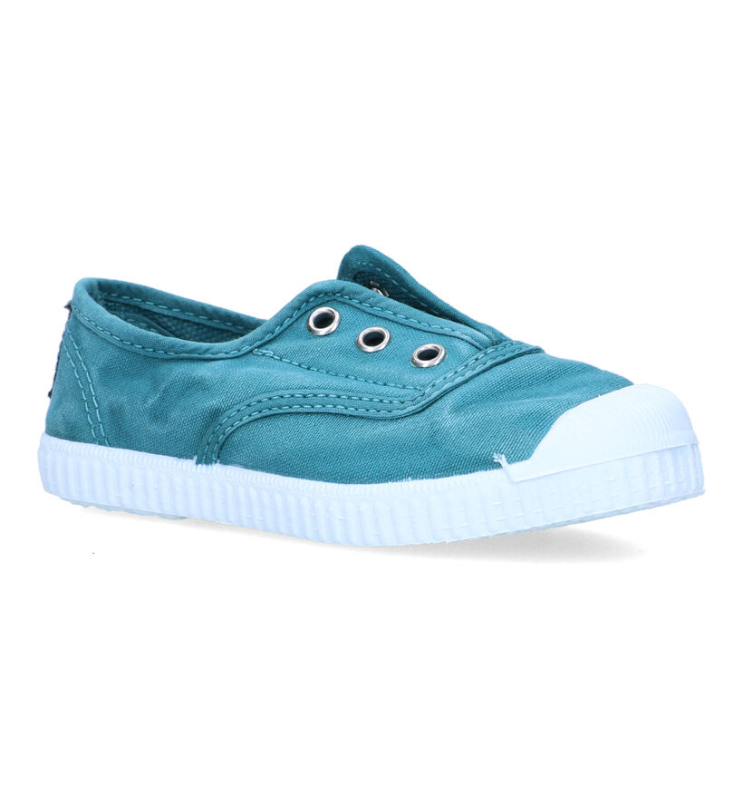 Cienta Slip-ons en Vert pour filles, garçons (324051) - pour semelles orthopédiques