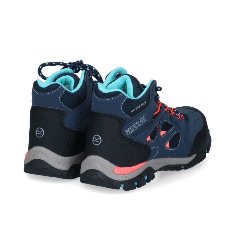 Regatta Holcombe Mid Jnr Chaussures de randonnée en Turquoise pour filles (361298) - pour semelles orthopédiques