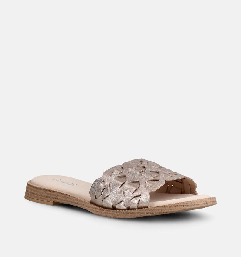Gabor Gouden Platte Sandalen voor dames (371141)