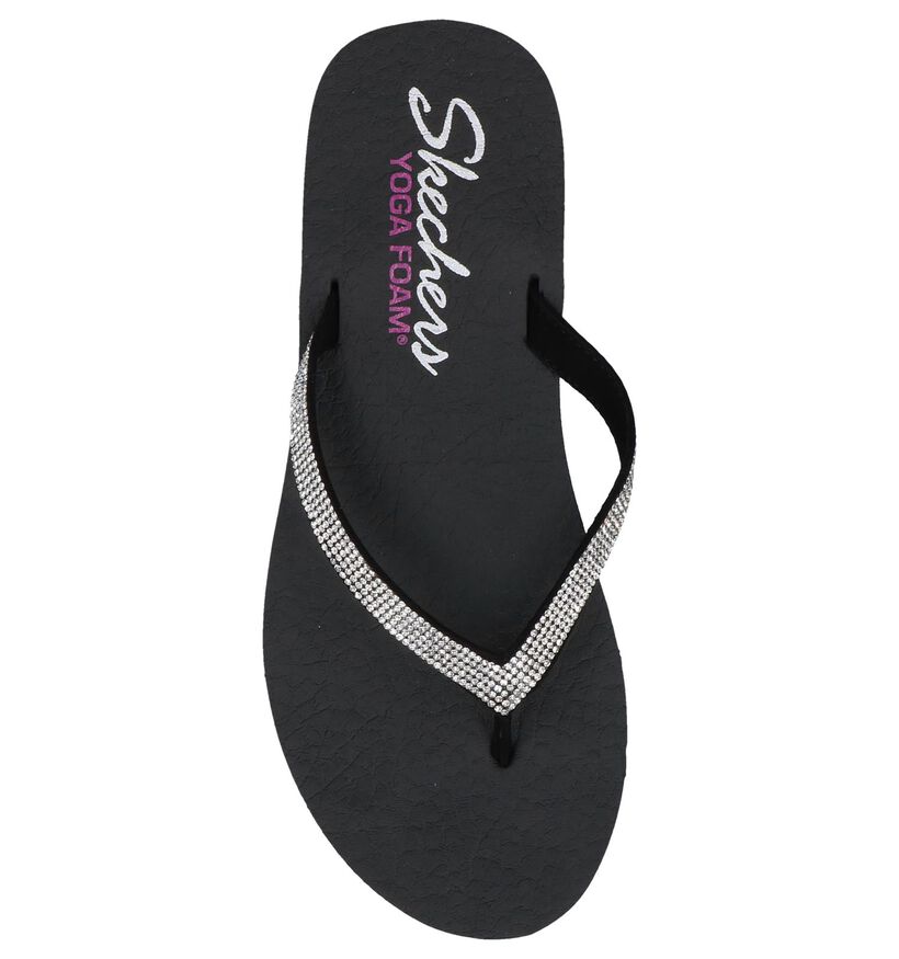 Zwarte Teenslippers Skechers Meditation Chill in kunstleer (240502)