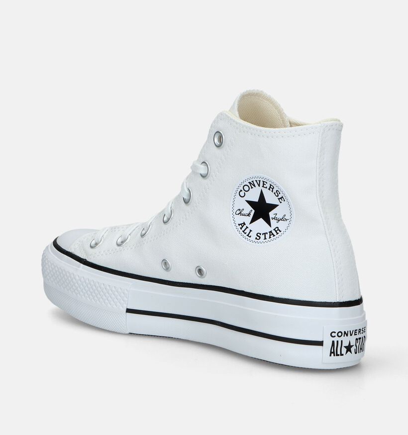 Converse CT All Star Platform Canvas Baskets en Blanc pour femmes (335194)