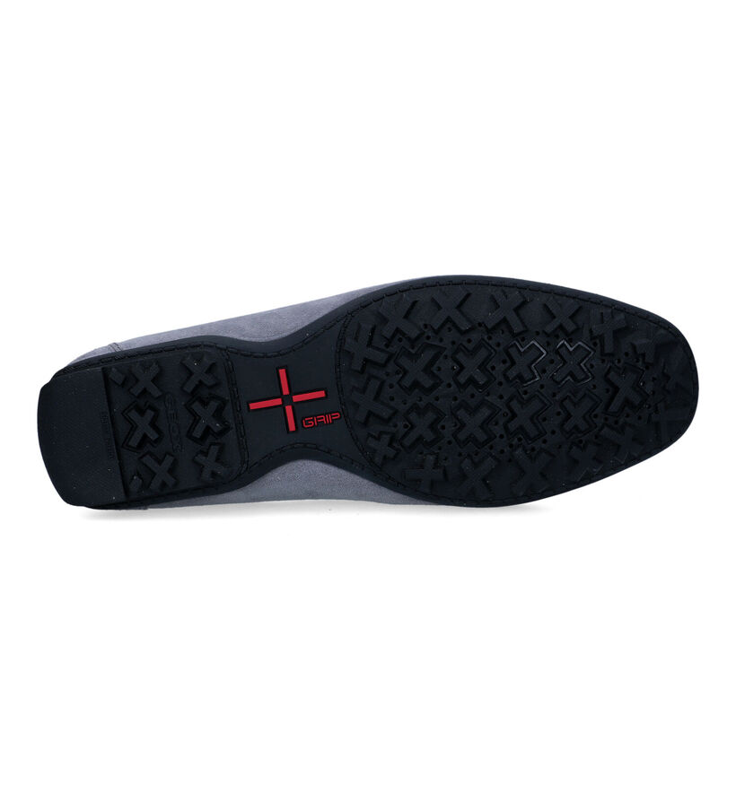 Geox Kosmopolis Grip Blauwe Mocassins in daim (326747)