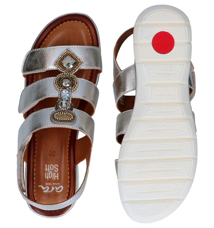 Ara Kreta Zilveren Sandalen in leer (288975)