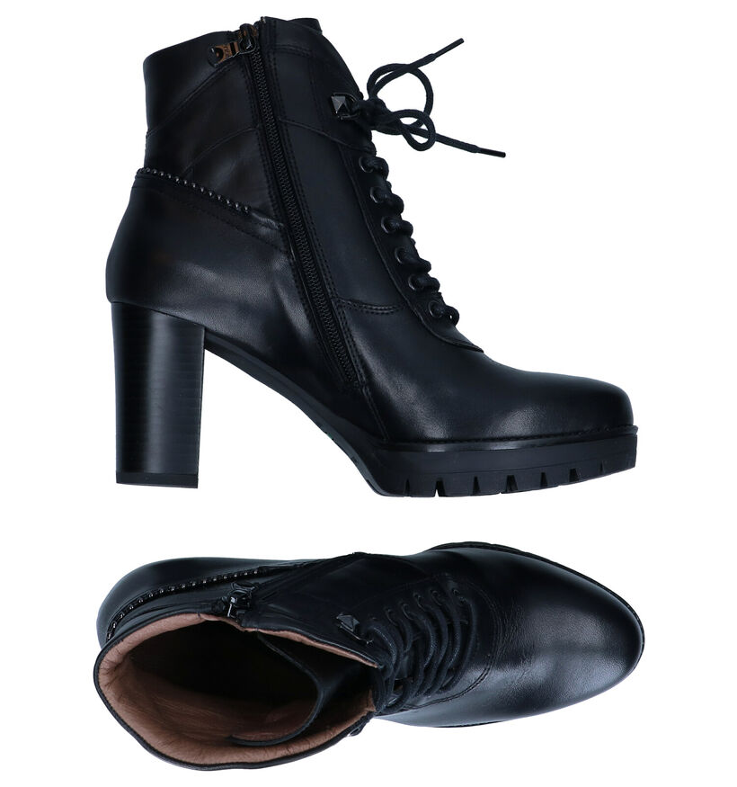 NeroGiardini Bottines à lacets en Noir en cuir (296579)