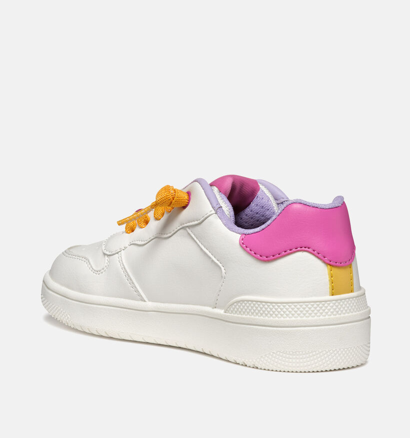 Geox Washiba Witte Sneakers voor meisjes (356416) - geschikt voor steunzolen
