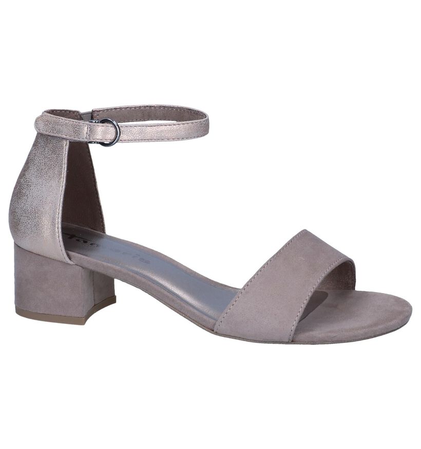 Taupe Sandalen Tamaris in kunstleer (243719)