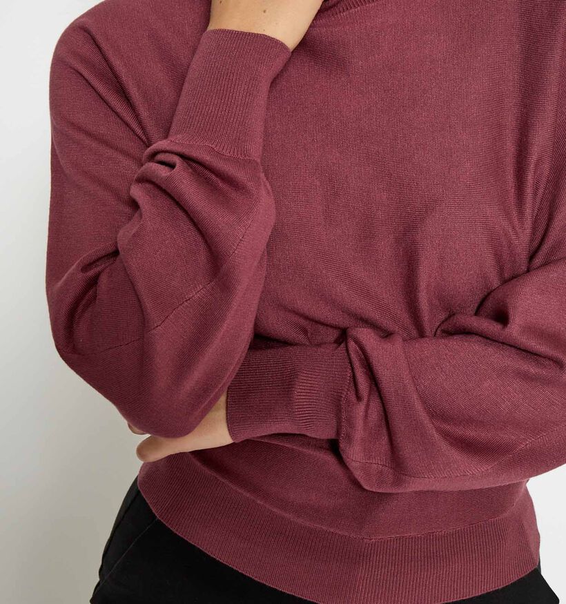 Minus Dana Pull en Bordeaux pour femmes (373863)