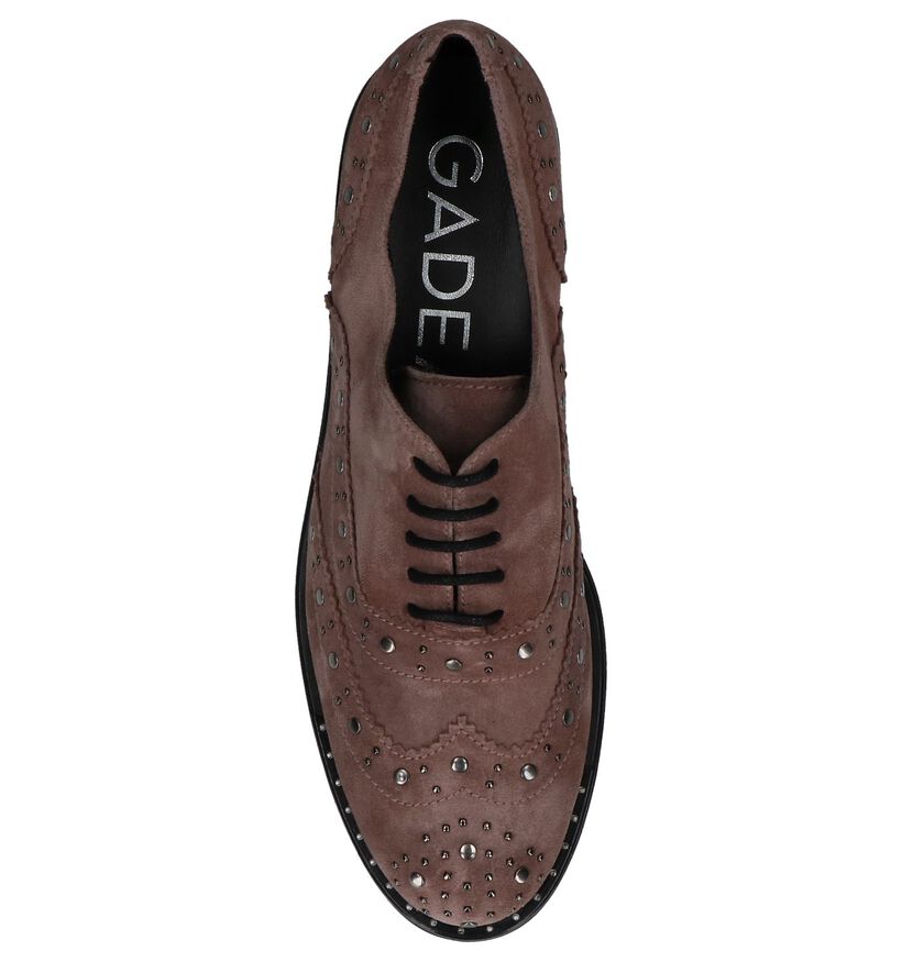 Gadea Chaussures à lacets en Rose foncé en daim (232085)