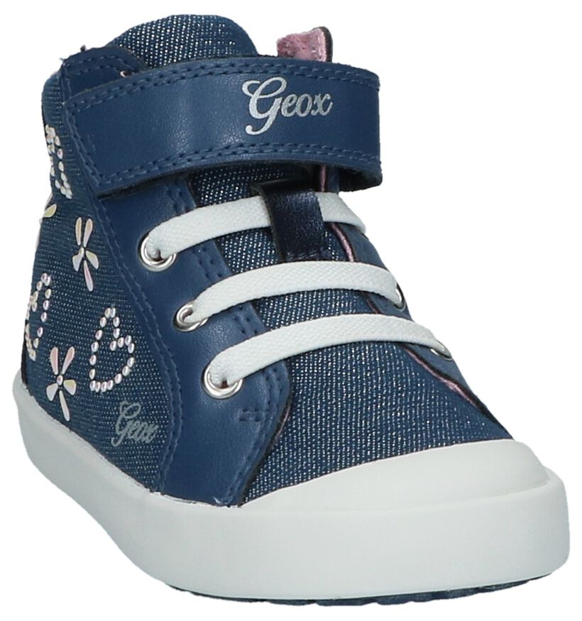Geox Chaussures hautes en Bleu en textile (210511)
