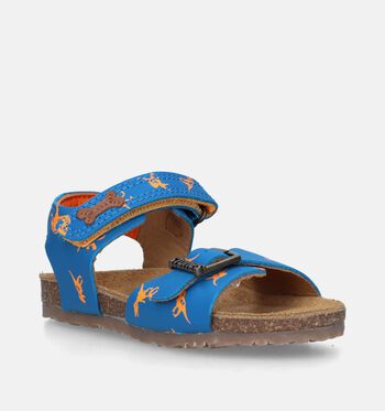 STONES and BONES Sandalen Cognac/Blauw/Groen