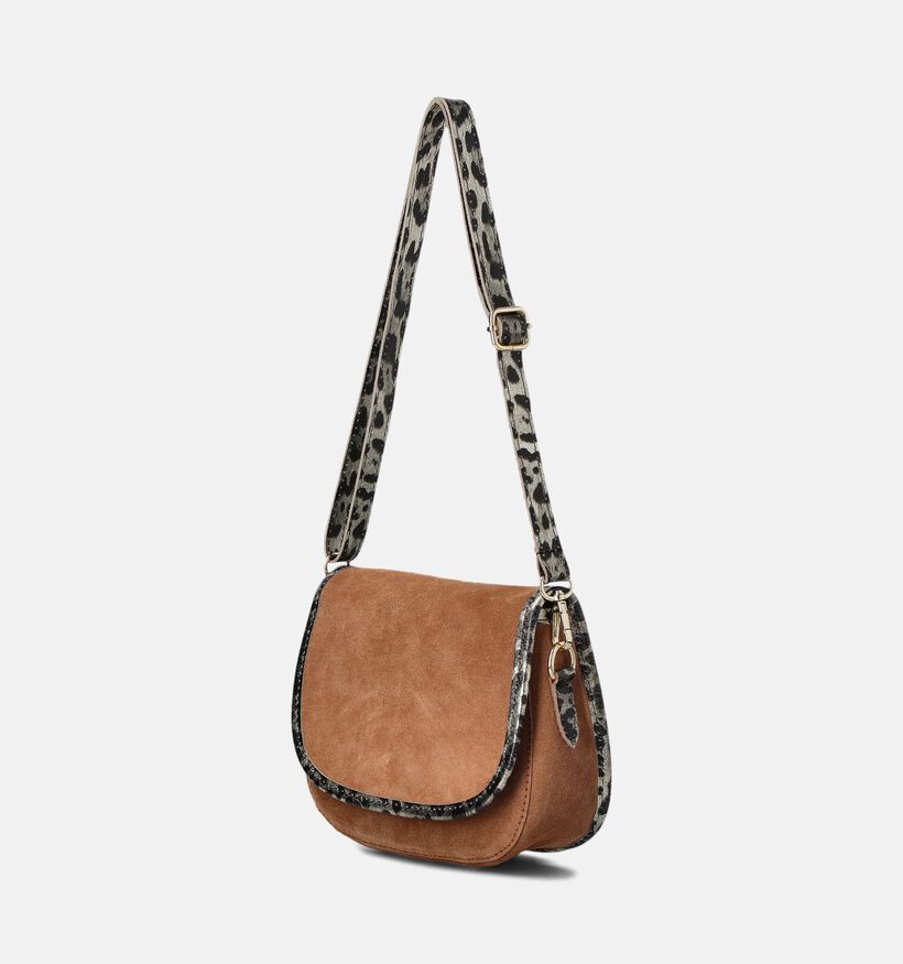 Via Limone Bruine Crossbody tas voor dames (360514)