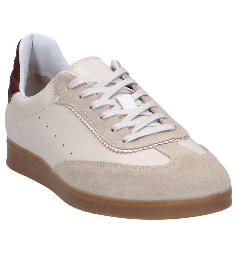 Borgo Sport Montreal Beige Veterschoenen voor heren (274004) - geschikt voor steunzolen