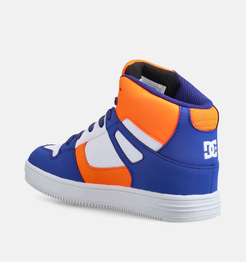 DC Shoes Rebound Baskets montantes en Bleu pour filles, gar&ccedil;ons (368717) - pour semelles orthop&eacute;diques