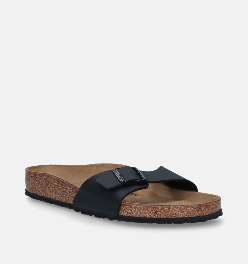 Birkenstock Madrid Zwarte Slippers voor dames (338045)