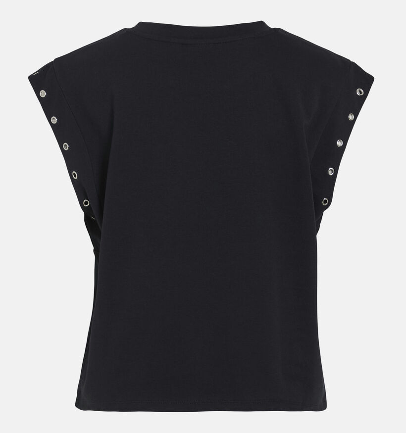Vila Eyeletti Zwarte Top voor dames (361357)