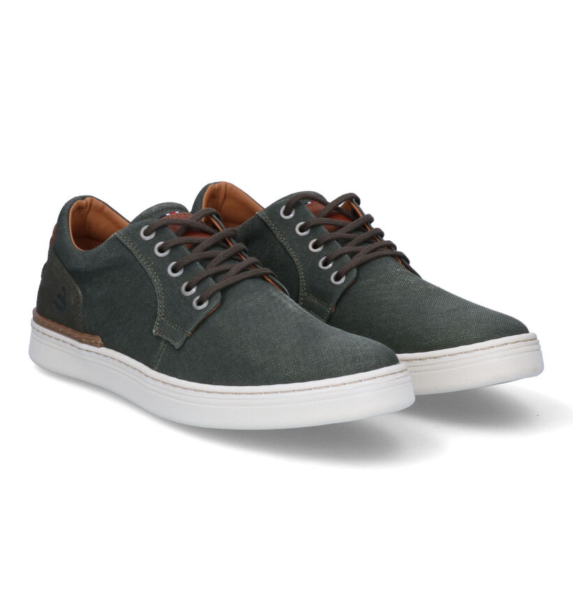 Bullboxer Chaussures à lacets en Rouge pour hommes (302204) - pour semelles orthopédiques