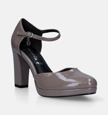 Tamaris Pumps Zwart/Taupe