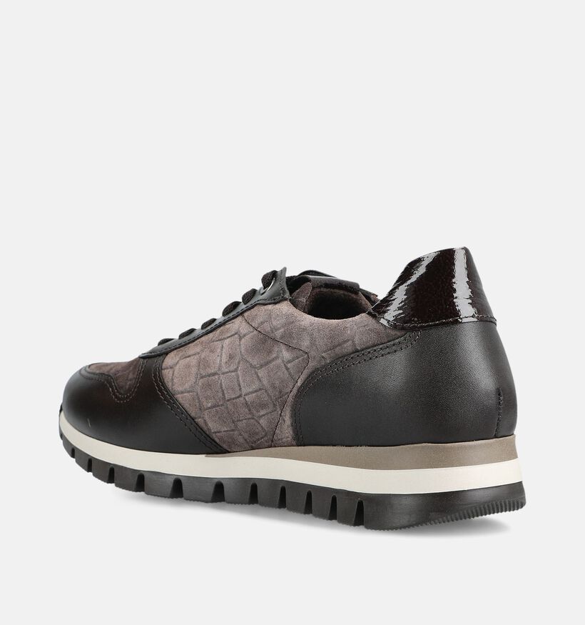 Gabor Donkerbruine Sneakers voor dames (376994) - geschikt voor steunzolen