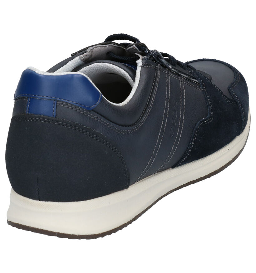 Geox Chaussures basses en Bleu foncé en simili cuir (266687)