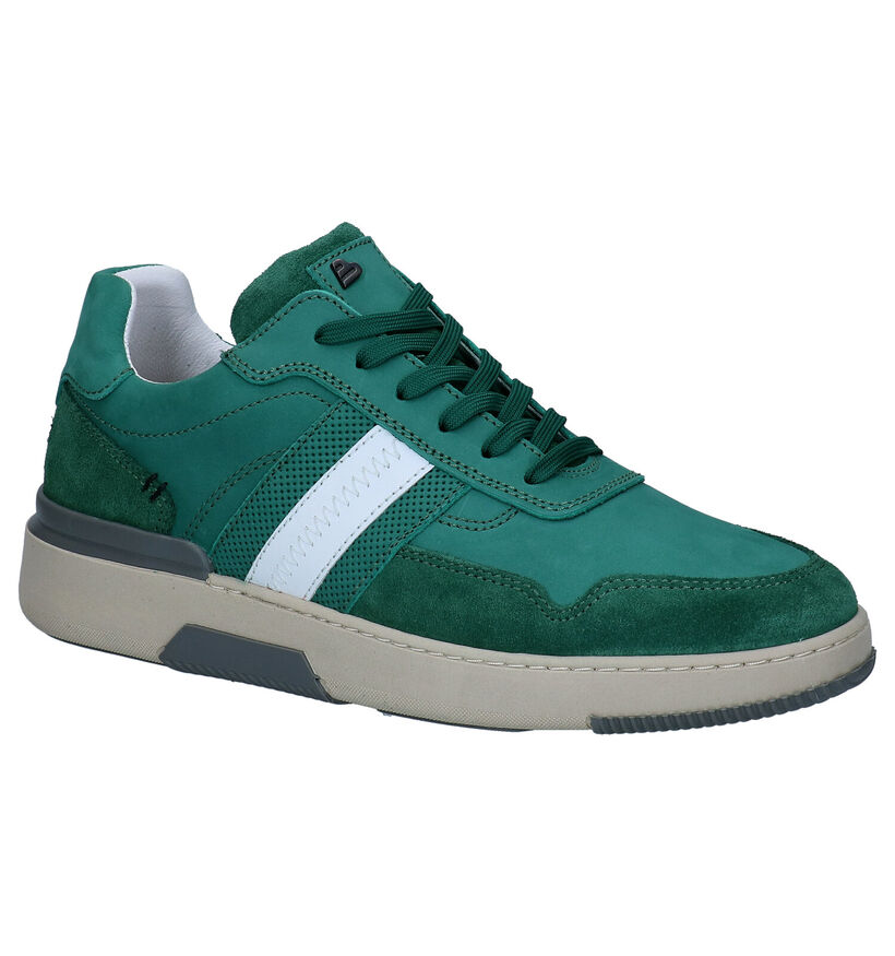 Bullboxer Groene Veterschoenen voor heren (299809) - geschikt voor steunzolen