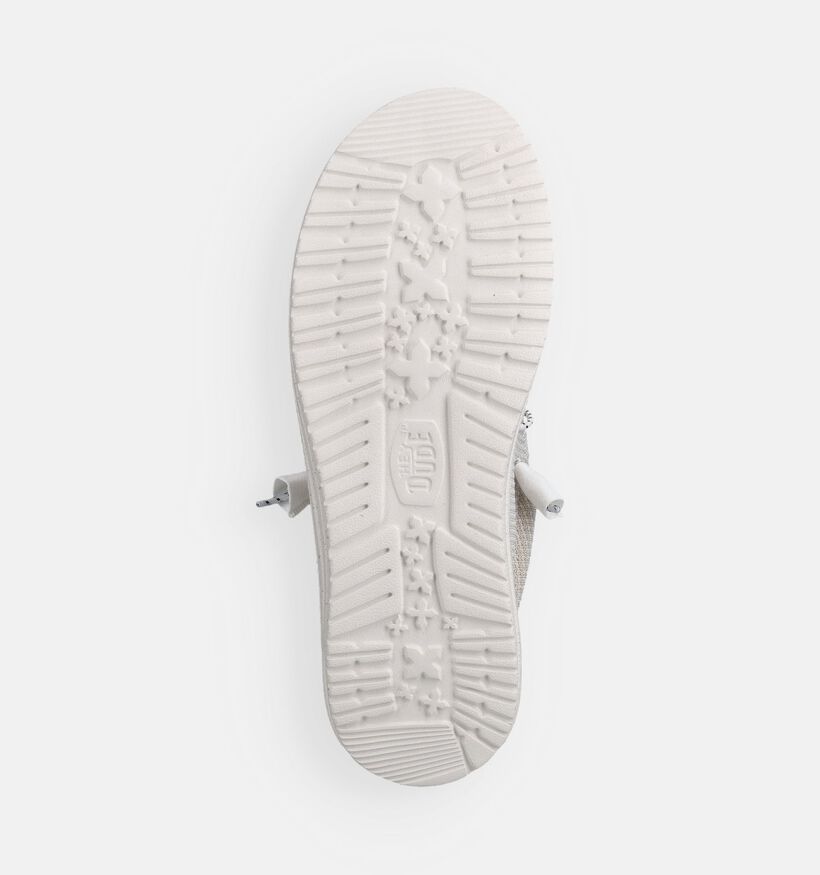 HEYDUDE Wally Sport Ecru Instappers voor heren (370085) - geschikt voor steunzolen