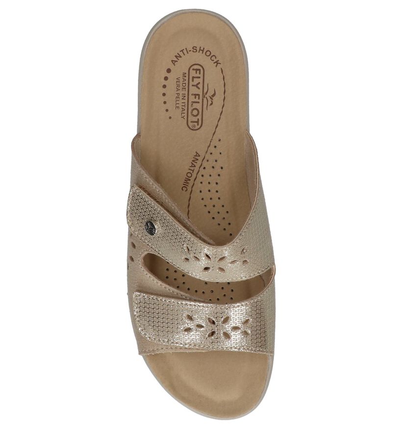 Lichtbeige Comfortabele Slippers Fly Flot, , pdp