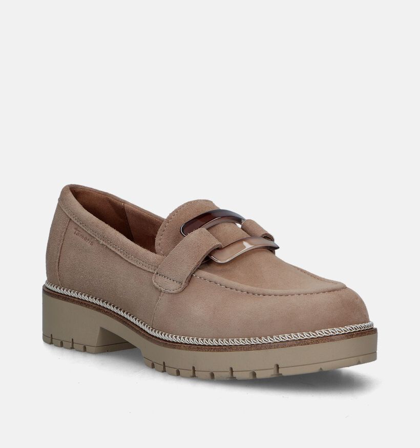 Tamaris Beige Chunky instappers voor dames (344618)
