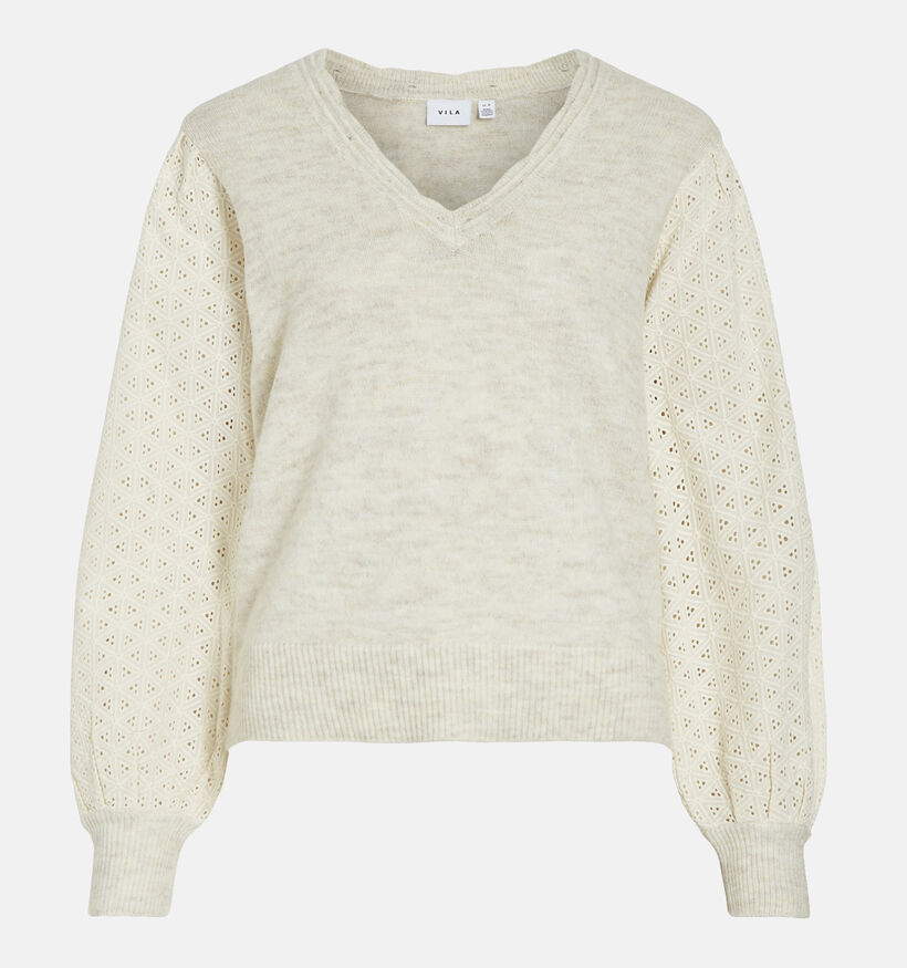 Vila Magali Beige Gebreide trui voor dames (346118)